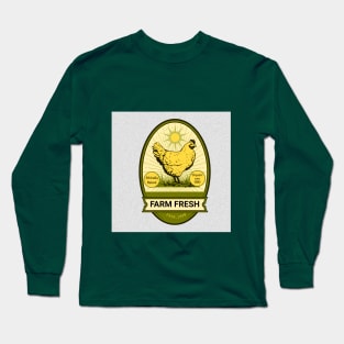 Organic Poultry Farming Long Sleeve T-Shirt